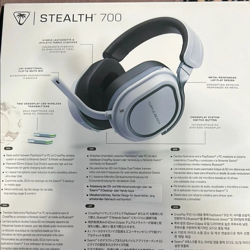 Stealth 700 Wireless Gaming Headset - Black and Silver